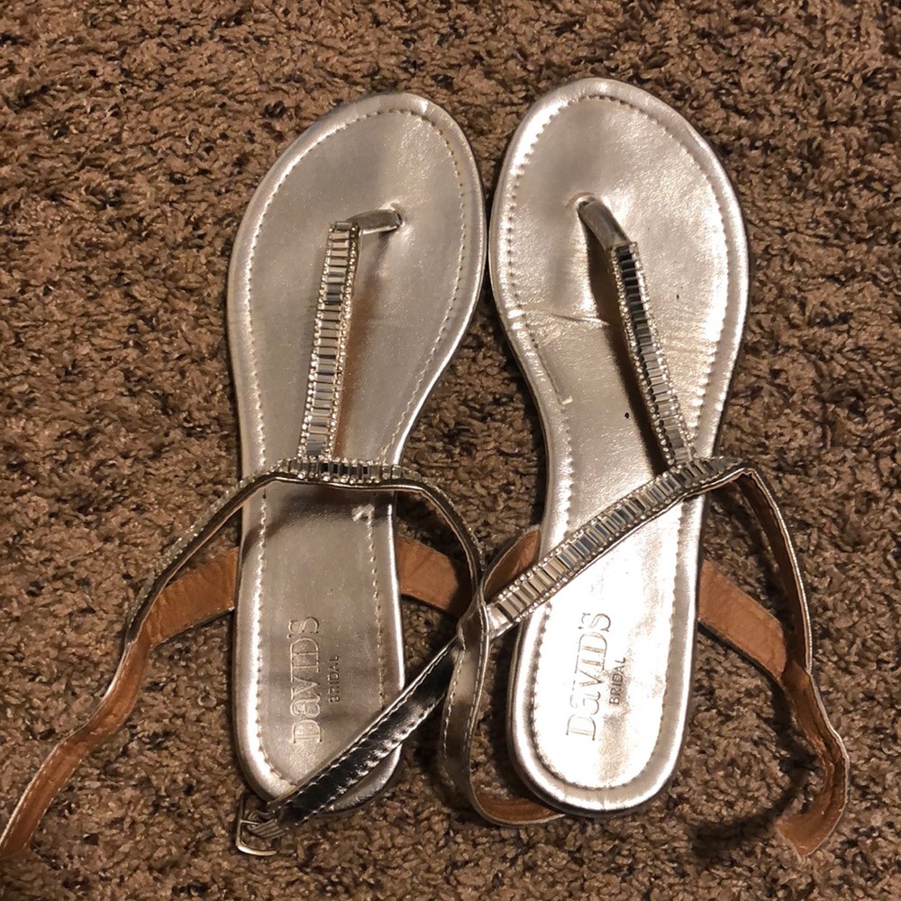 Silver sandals